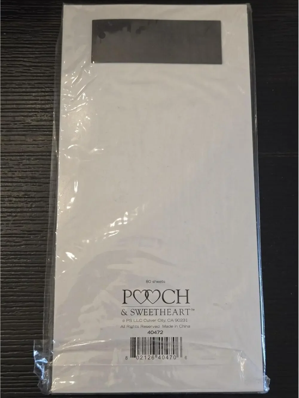 Pooch & Sweetheart Wish List Purple Floral Magnetic List Pad 80 Sheets Sealed